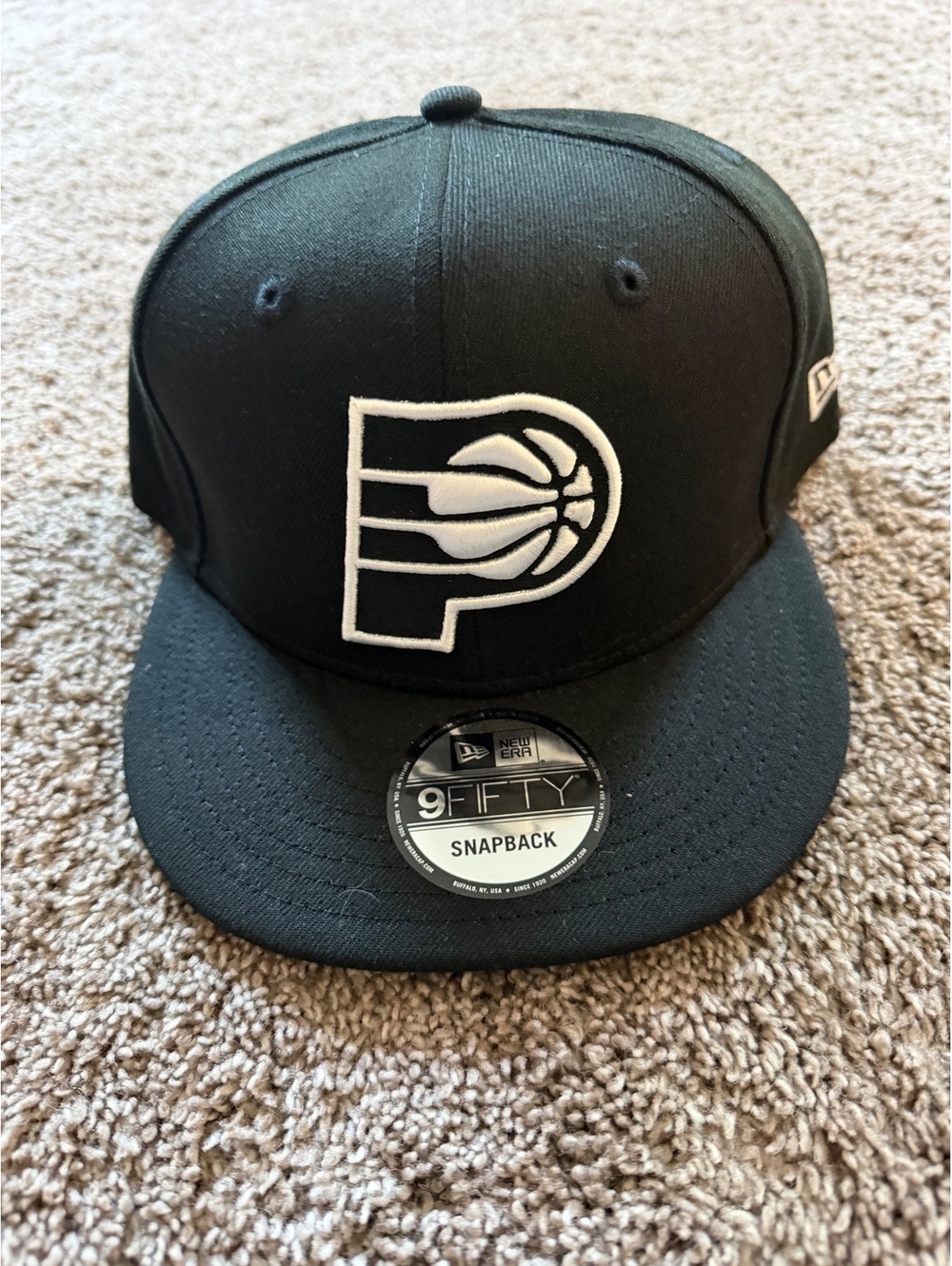 New Era 9FIFTY Indiana Pacers Snapback Hat Black